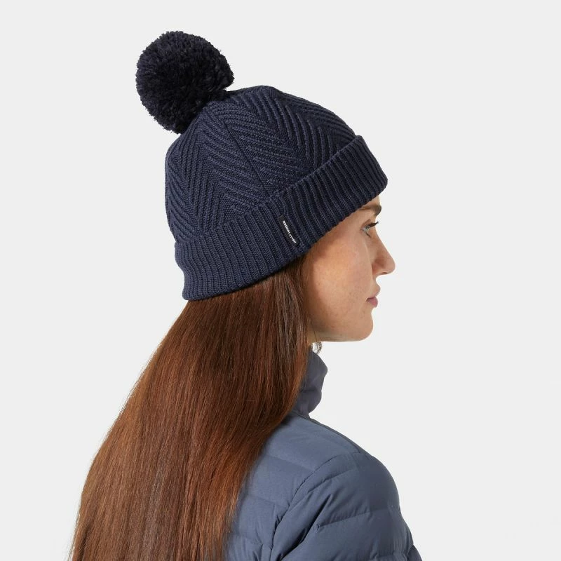 Kapelë e thurur Helly Hansen për femra, navy blue