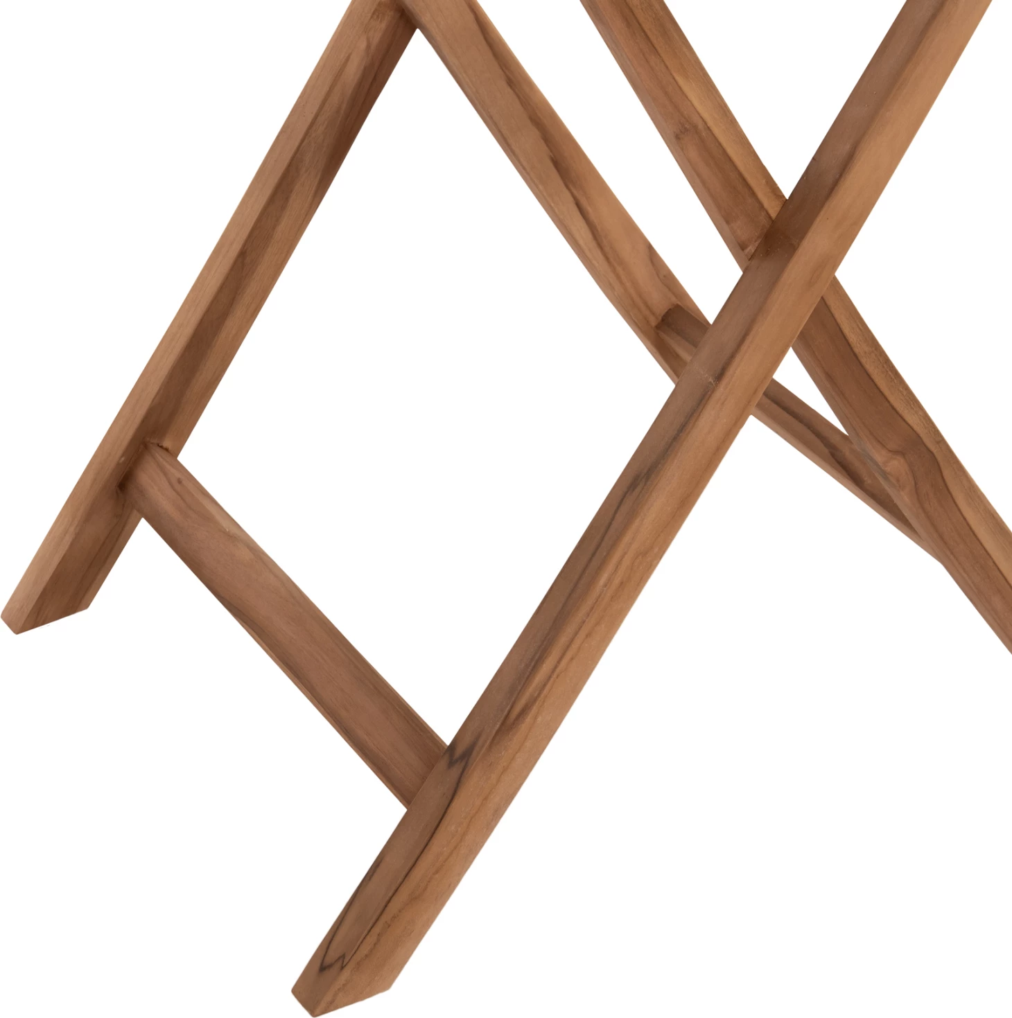 Tavolinë me karrige për terasë, 3 copë, palosëse, Kendall, dru tik, ngjyrë natyrale