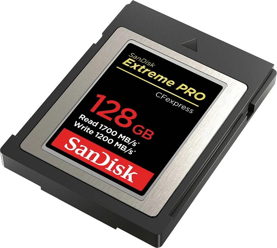 Kartelë memorie Sandisk Extreme PRO CFexpress 128GB, 1700MB/s, 1200MB/s, e zezë