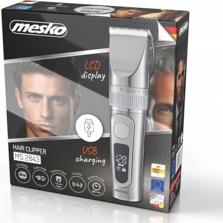 Makinë rroje Adler MS 2843, USB, e zezë