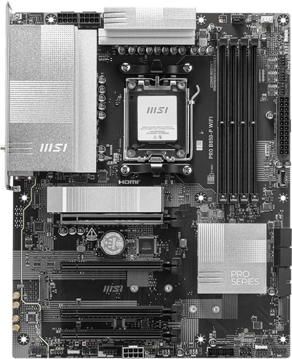 Pllakë amë MSI PRO B850-P WIFI, Socket AM5, ATX, E zezë