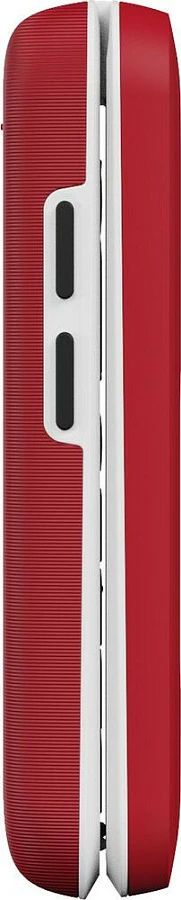 Celular Doro Leva E30, kapak (clamshell), Single SIM, ekran 2.8", bateri 1150 mAh, kuqe/bardhë