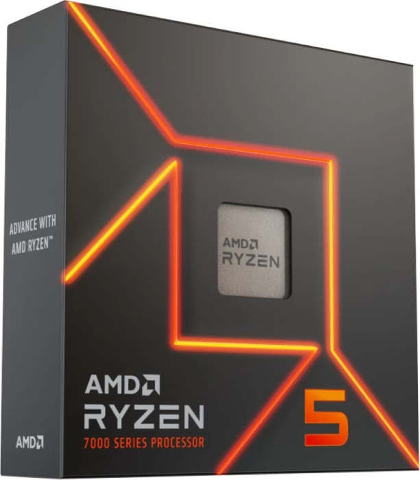 Procesor AMD Ryzen 5 7600X, Socket AM5, 6 bërthama/12 fije, 4.7-5.3GHz, grafikë e integrume Radeon, pa ftohës
