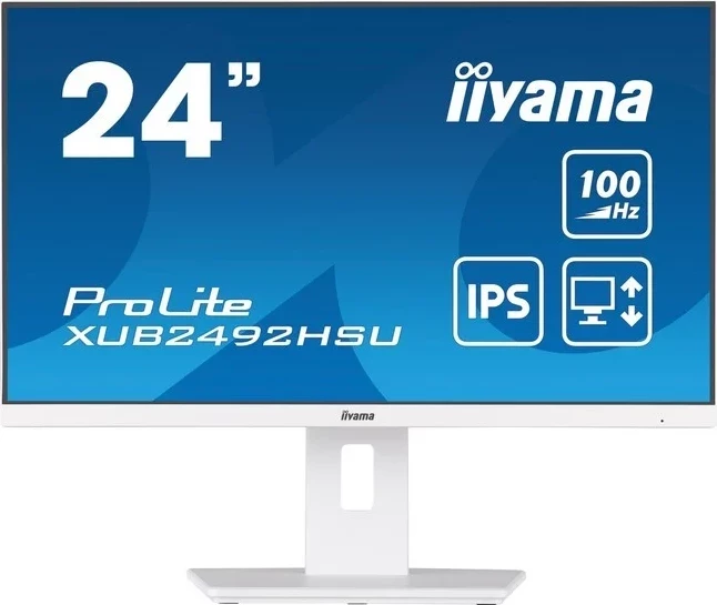 Monitor iiyama ProLite XUB2492HSU-W6, 24'', IPS, Full HD, 0,4ms, 100Hz, e bardhë