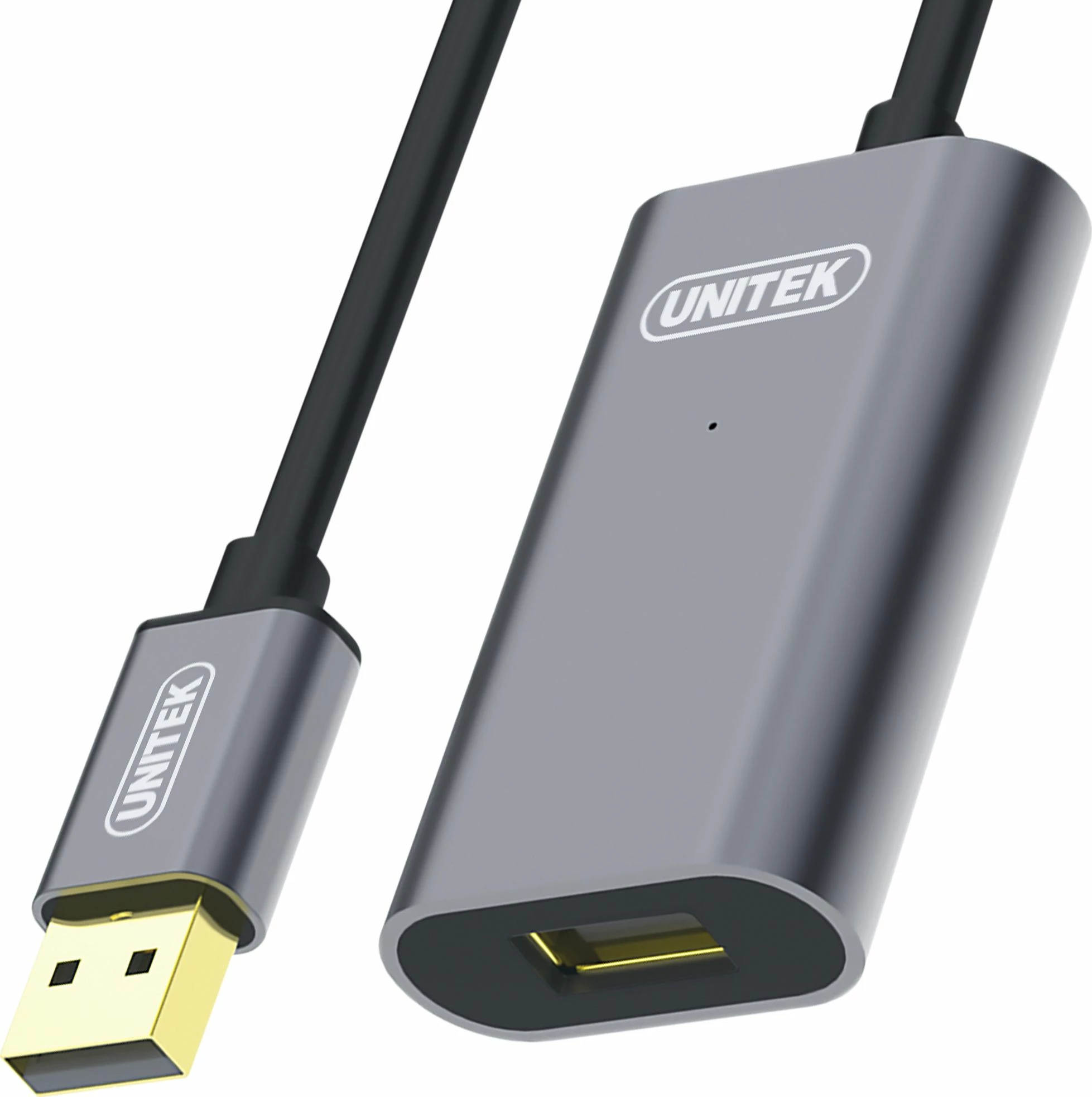 Kabllo zgjatëse USB-A në USB-A Unitek Y-272 10 m USB 2.0 me amplifikues sinjali, zi