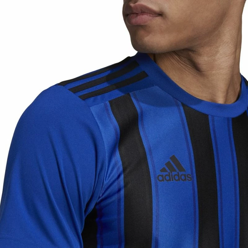 Fanellë futbolli për meshkuj adidas Striped 21 JSY M, e zezë dhe blu