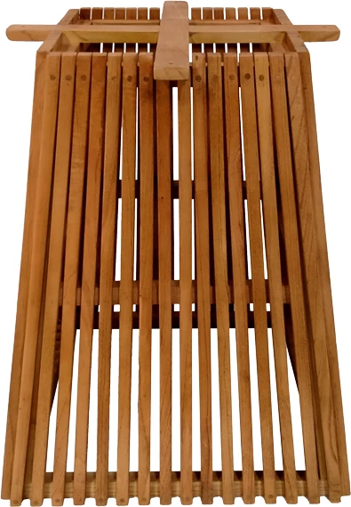 Bazë tavoline për mbrenda, dru mindi, ngjyrë natyrale, 60x60x75 cm