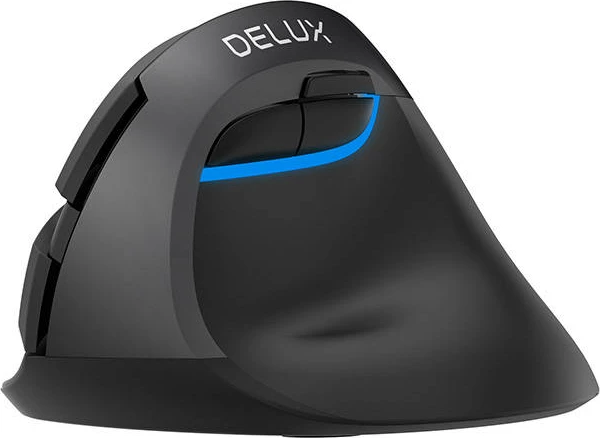 Maus vertikal Delux M618Mini DB, wireless, 2400 DPI, i zi