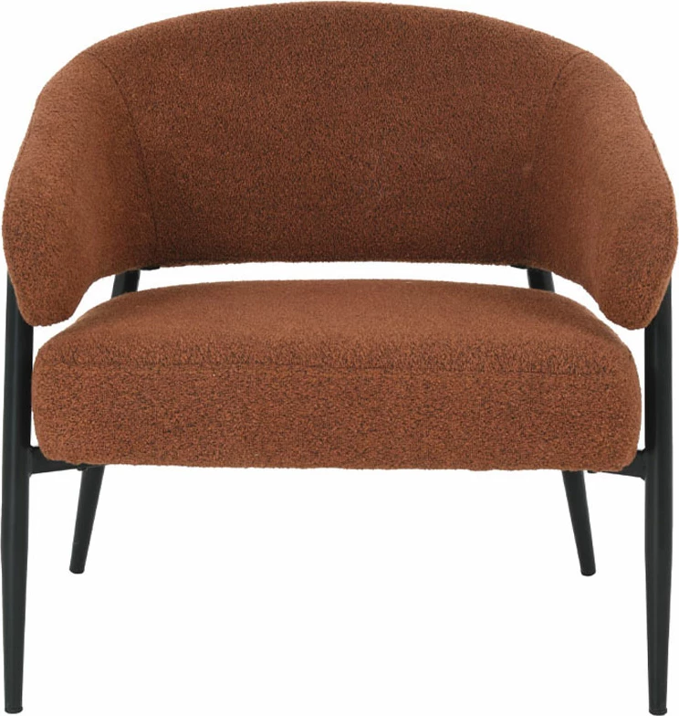 Karrige e ulët Moritz, ngjyrë terrakote, 73x72x75