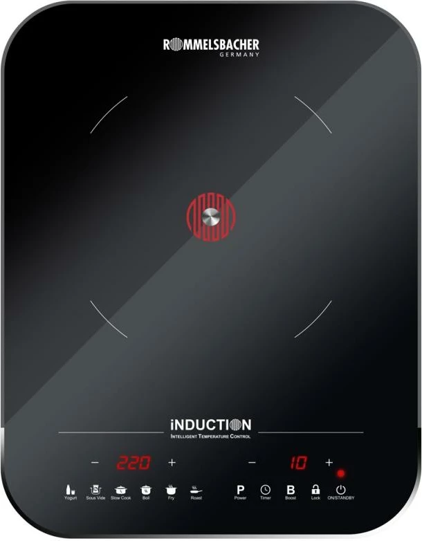 Pllakë gatimi me induksion, Rommelsbacher, CTS 2000 IN, 2000 W, një zonë, e zezë