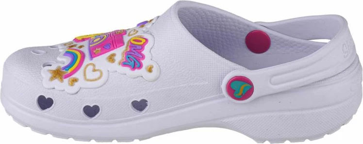 Slides për fëmijë Skechers, të bardha [Madhësia: 35]