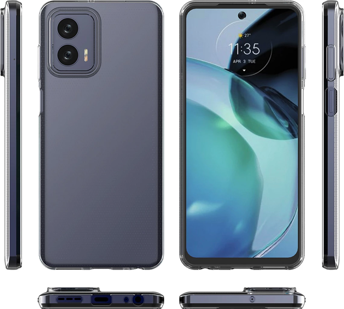 Mbështjellës Hurtel Ultra Clear 0.5mm për Motorola Moto G73 5G, Transparent