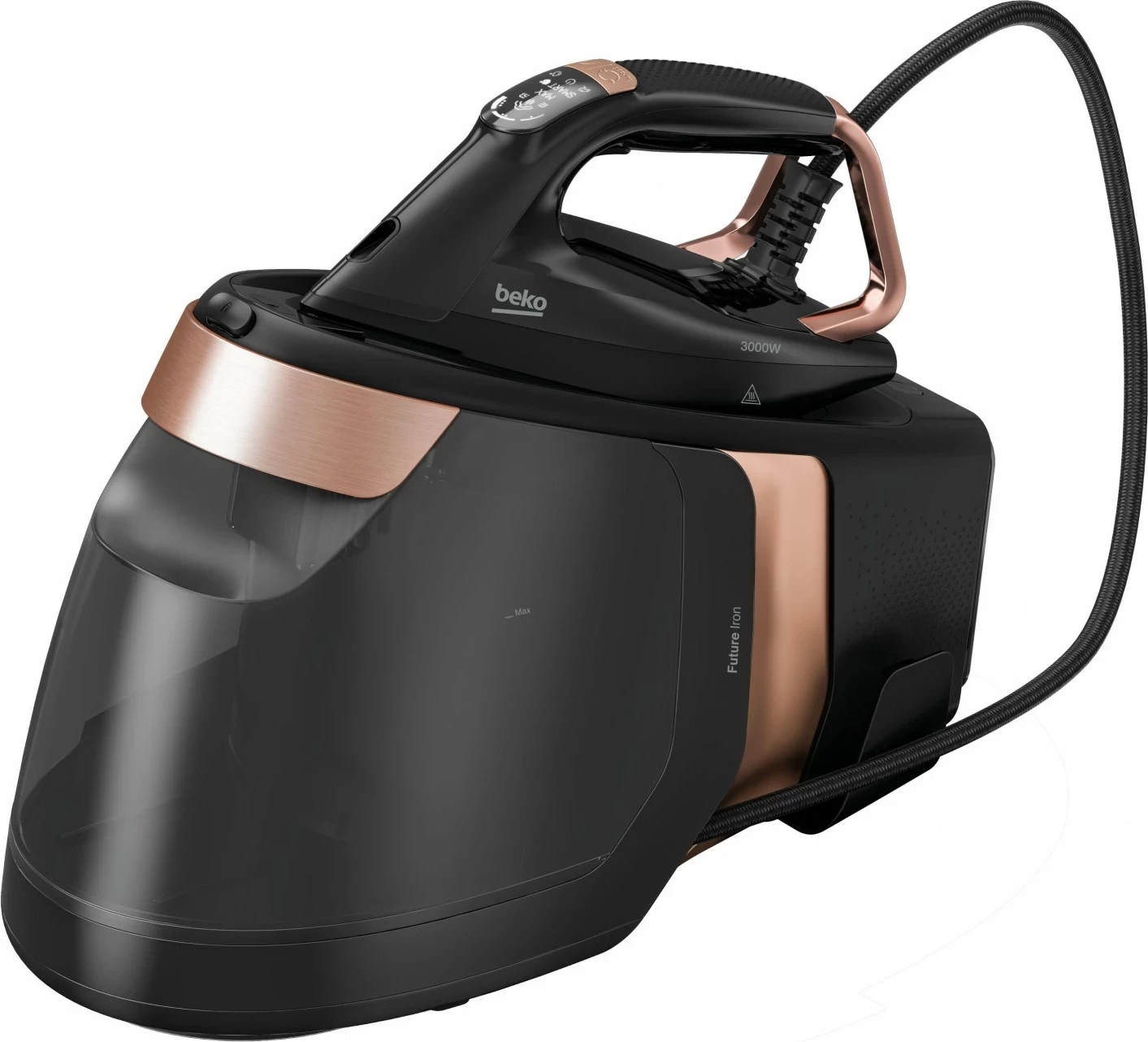 Hekur me avull Beko SGA 8130C, 3000W, rezervuar uji 1.8L, i zi