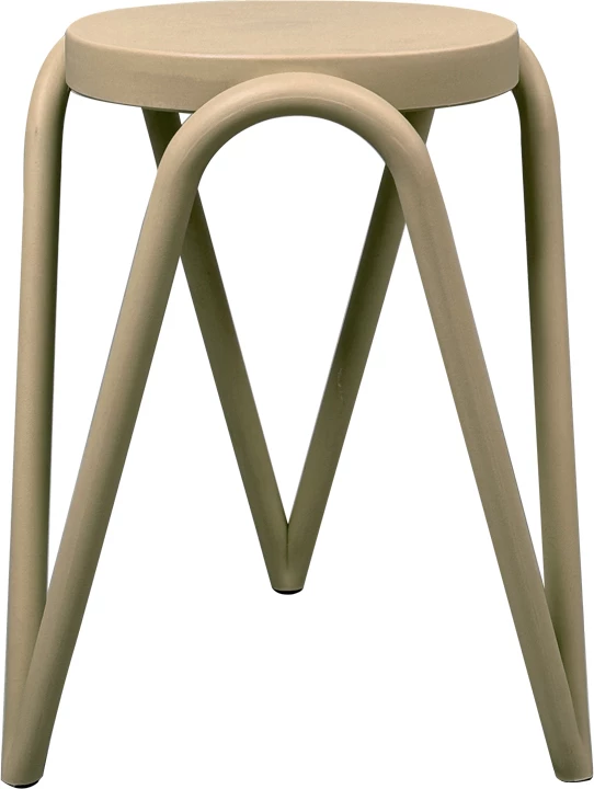 Karrige për bar Serzona, polipropilen, ngjyrë kapuçino, 27x45.5cm