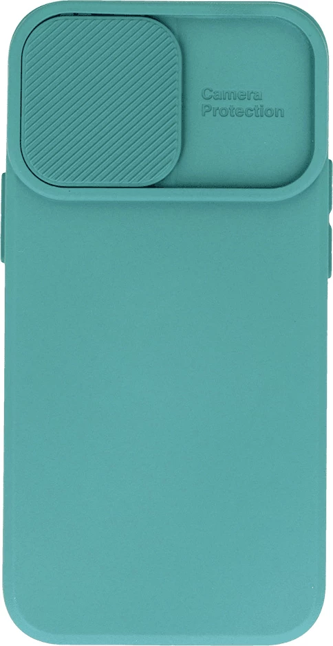 Mbështjellës silikoni ONASI për Samsung Galaxy A14, mbrojtje kamere (Lens Cover), gjelbër