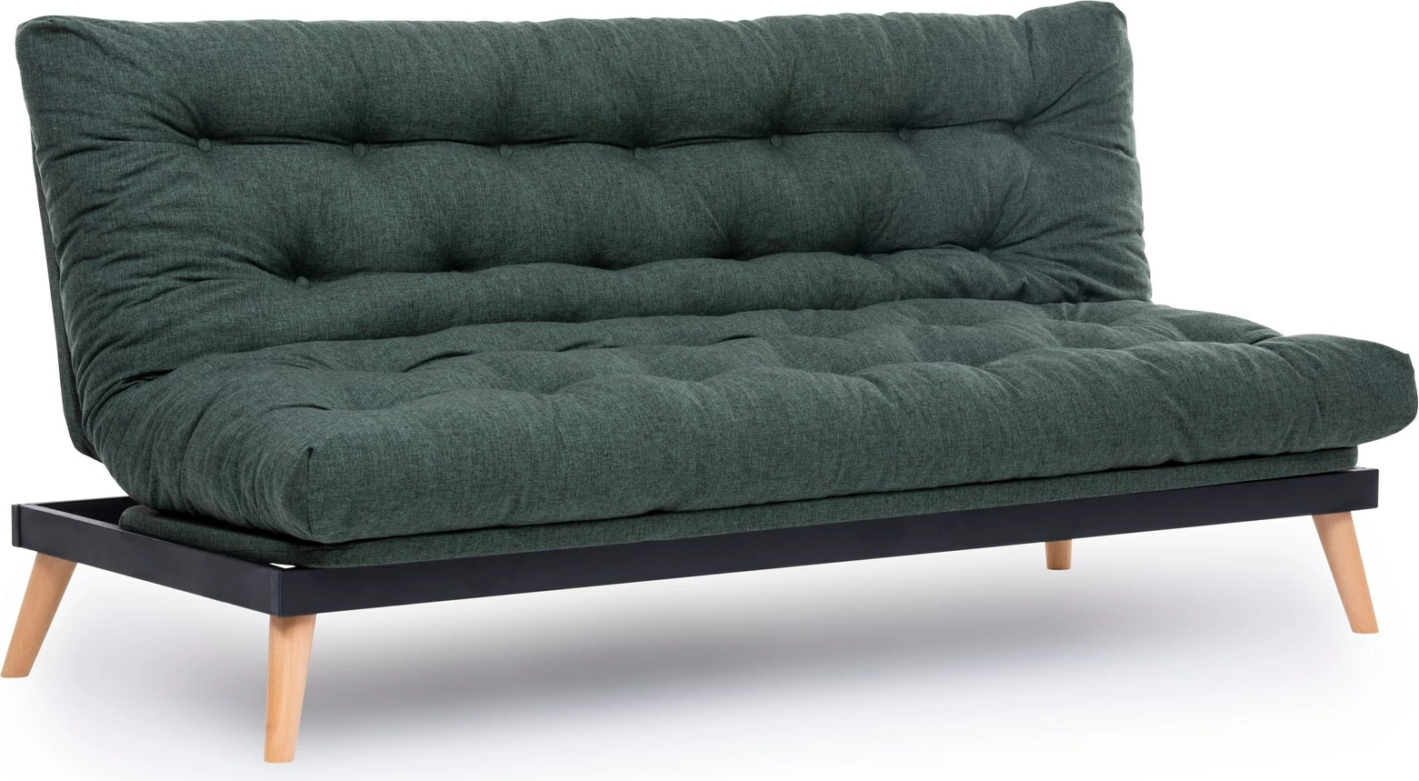Divan-krevat treshe Atelier del Sofa, Saki, ngjyrë e gjelbër