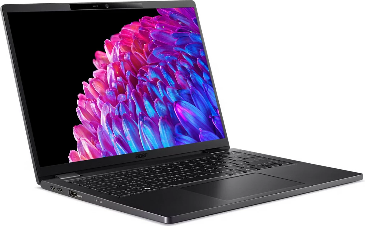 Laptop Acer TravelMate TMP614, Ultra 5 125H, 16GB RAM Memorje, 512GB SSD, Windows 11 Pro, tastierë AZERTY (FR), i zi