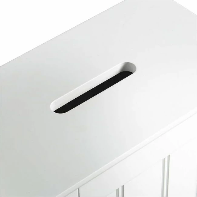 kuti ruajtjeje VONHAUS Colonial 3009004, 30 x 17 x 35 cm, me kapak ngritës, e bardhë