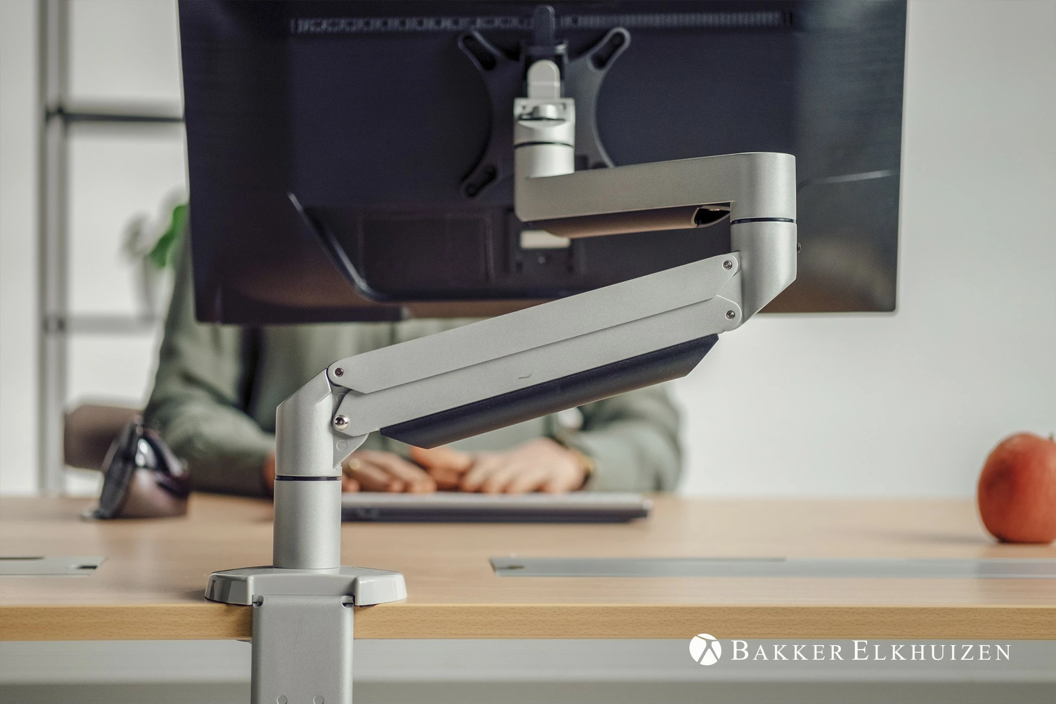 Maus vertikal Evoluent D wireless, 6 butona, medium, gri e errët