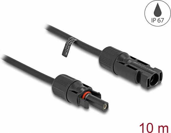 Kabllo solare DeLOCK DL4, MC4 mashkull-në-femër, 10 m, 4 mm², IP67, e zezë