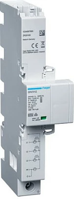 Shkarkues kombinues (SPD) Hager Tehalit SPA701Z, T1+T2+T3, 4P, 7.5 kA, 230-400 V, i bardhë