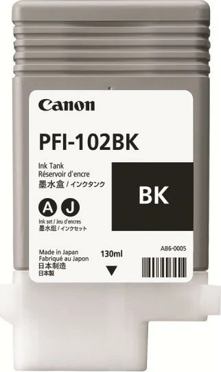 Kartrixh boje, Canon, LUCIA PFI-102 BK (0895B001), 130 ml, e zezë