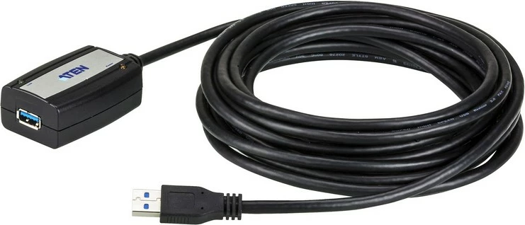 Kabllo zgjatues USB ATEN UE350A, 5m, USB 3.1 Gen1, e zezë