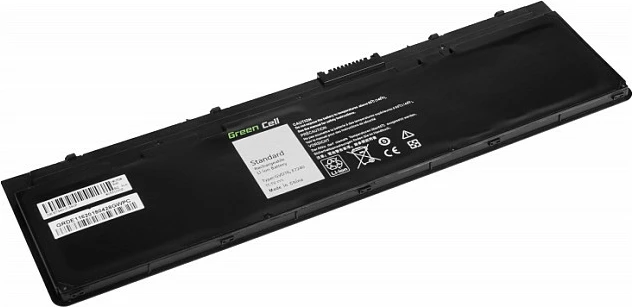 Bateri laptop Green Cell për Dell Latitude E7240/E7250, 2600mAh, 11.4V, Li-Ion, e zezë