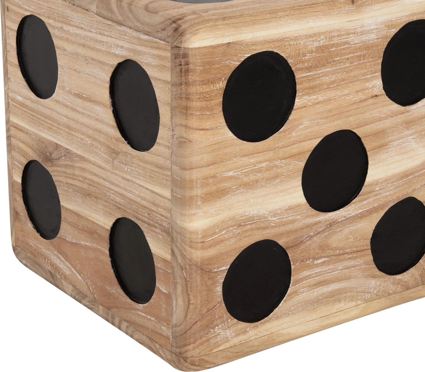 Karrige për bar DICE FH7898, dru teak, ngjyrë natyrale, 40x40x40 cm
