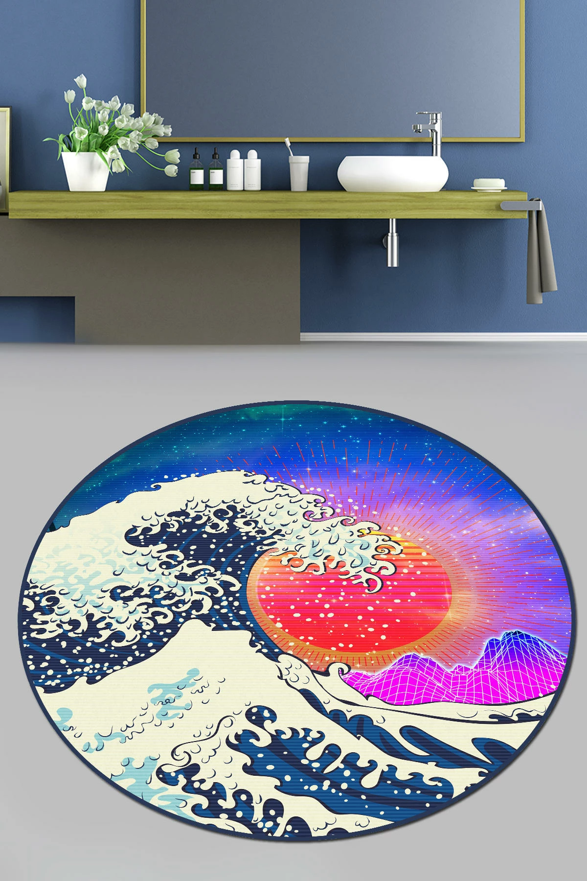 Tapet për banjo Mijölnir, Tidal Wave Djt, shumëngjyrësh, 100 cm