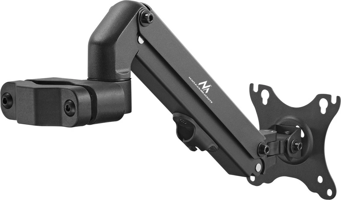 Mbajtës monitori Maclean MC-459 për tub/shtyllë, 17-27 inç, me gaz, i zi