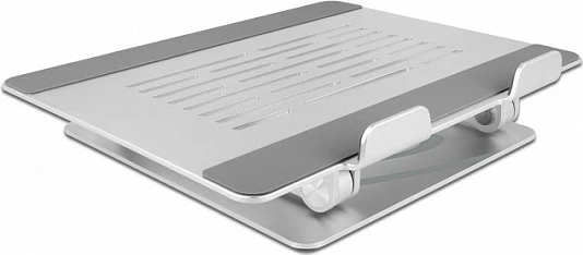 Mbajtëse për laptop DeLOCK, e rregullueshme dhe e palosshme, alumini, deri 15.6", ngjyrë alumini