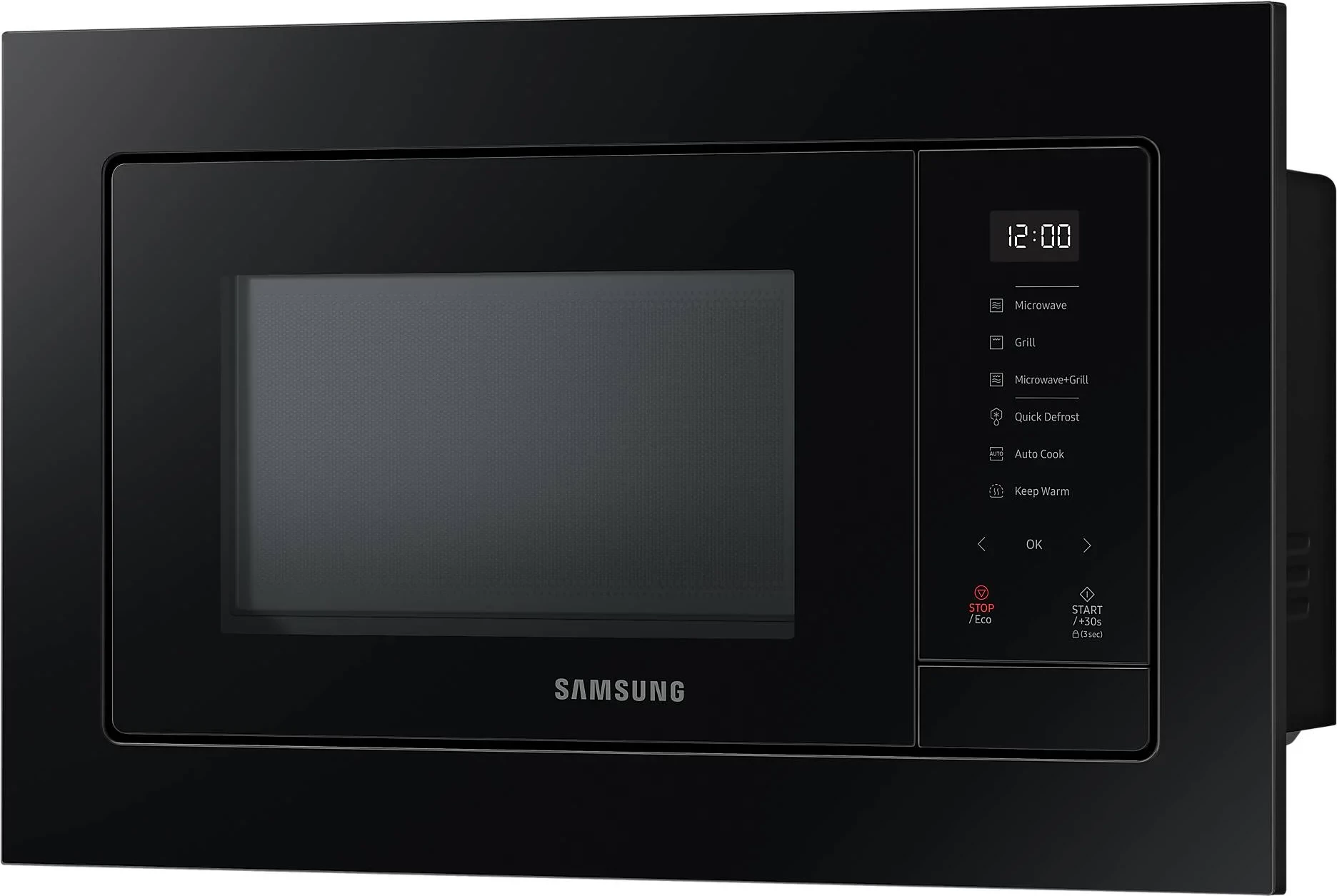Mikrovalë, Samsung, MG23A7318CK/E2, 23 L, 1300 W, inkaso, me grill, e zezë