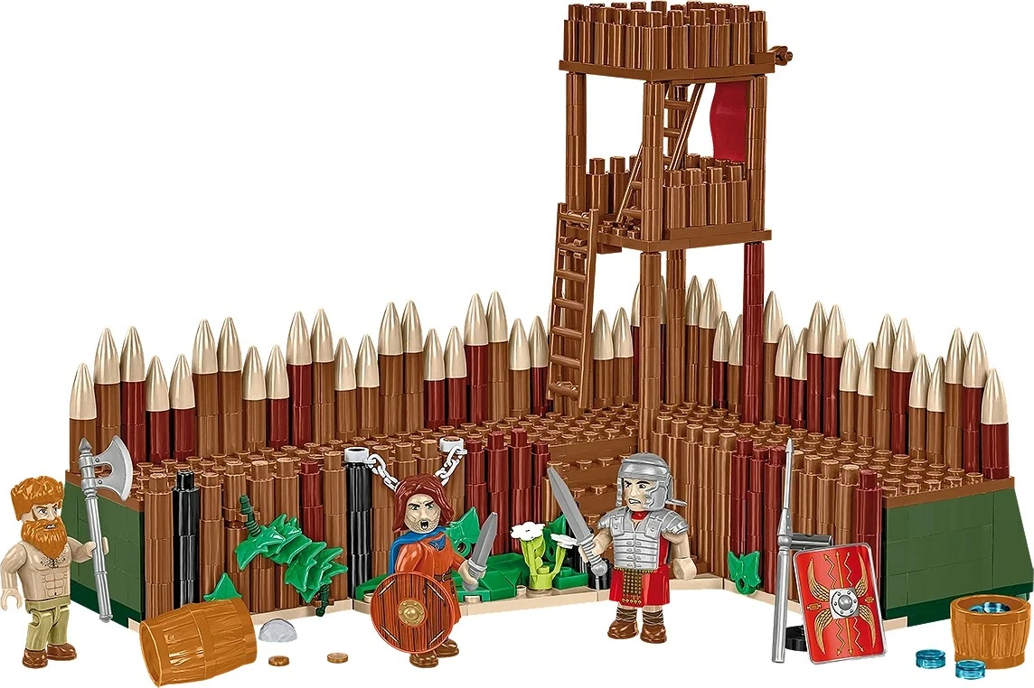 Set blloqe ndërtimi, Cobi, COBI-20076 Roman Camp Watchtower, 628 pjesë, 3 figurina, 8+