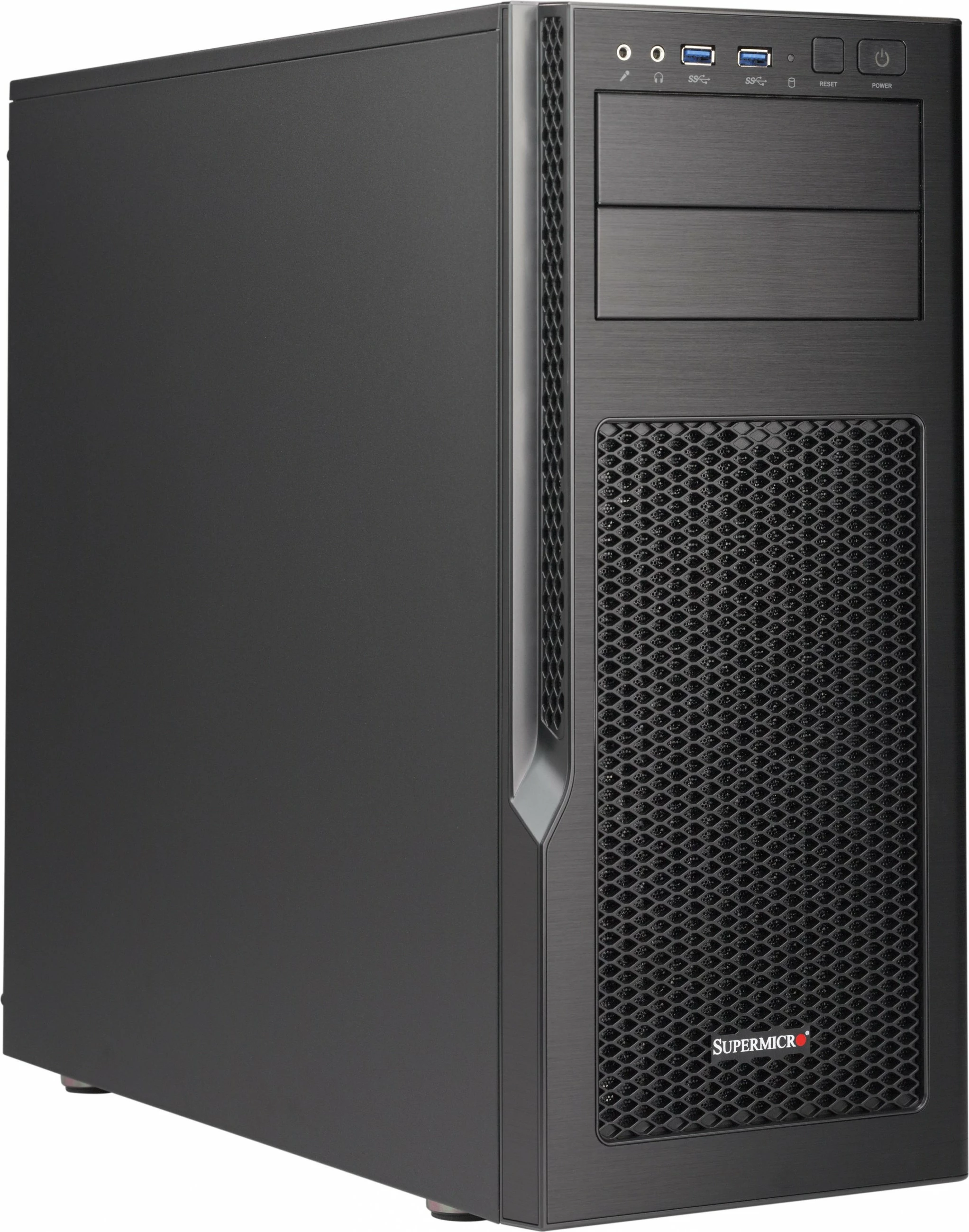 Kasë Supermicro SuperChassis GS5A-754K, Midi Tower, Server, ATX, micro ATX, Alumini, e zezë, gri