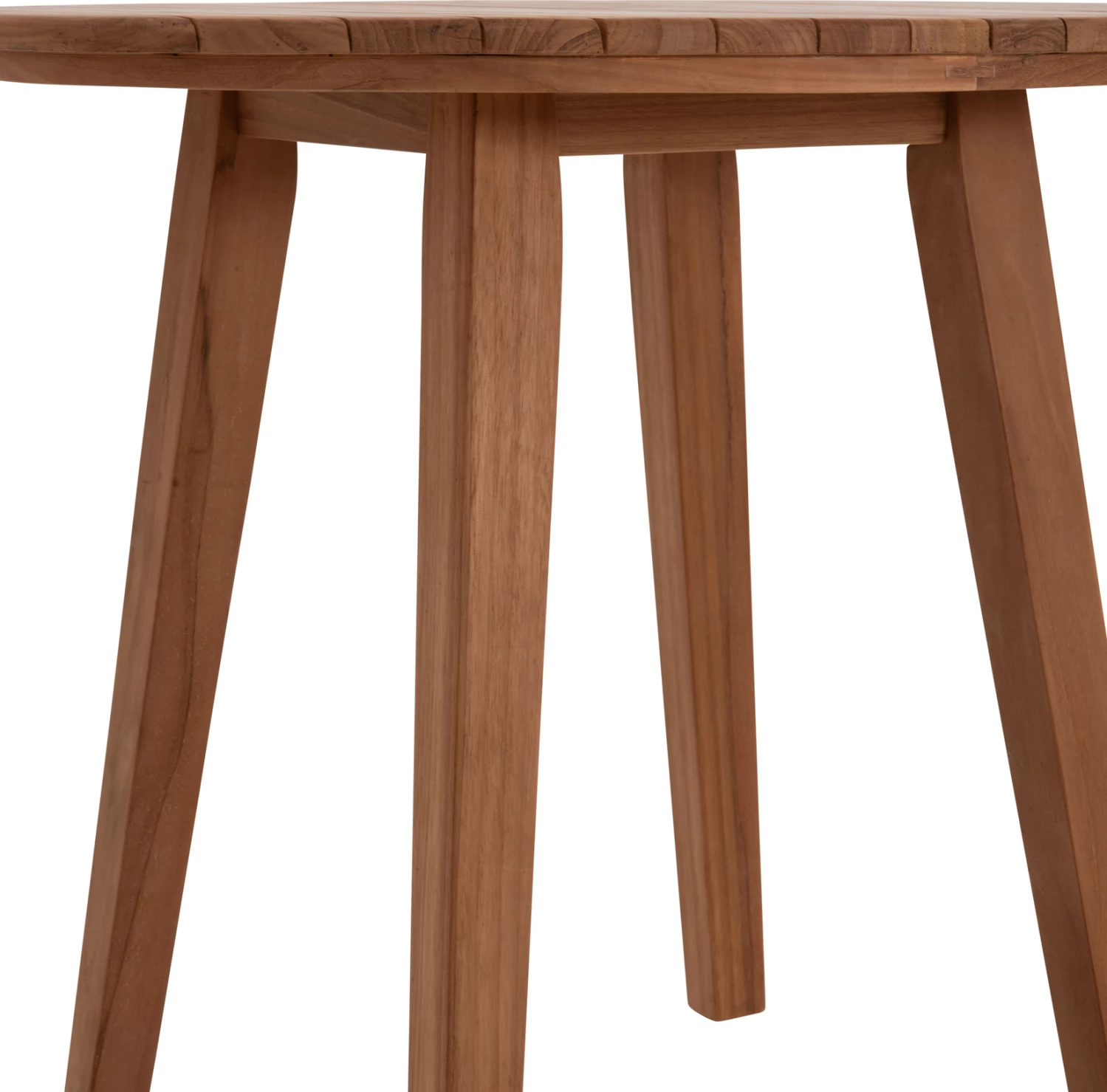 Tavolinë e rrumbullakët për ngrënie DANTE, dru tik, FH6379, 80x75cm