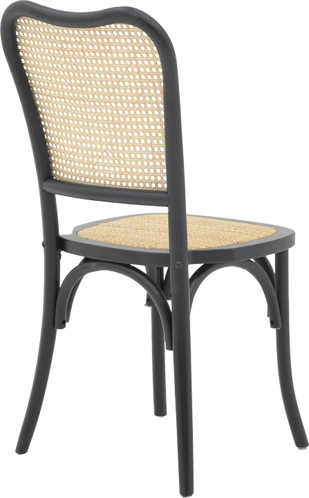 Karrige e grumbullueshme Zozele, ratan natyral, dru toon, 45x51x88cm