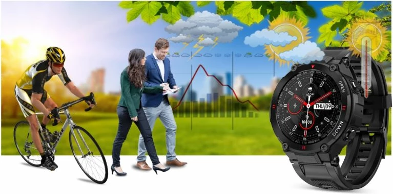 Smartwatch Gravity për të gjithë, e zezë