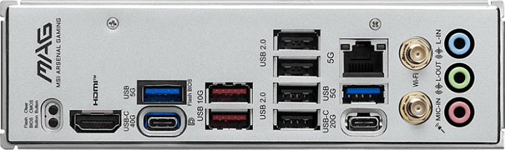 Pllakë amë MSI MAG X870E Gaming Max WiFi, Socket AM5, DDR5, ATX, Wi‑Fi 7, e zezë/argjendtë