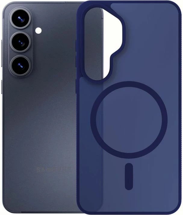 Kapak telefoni 3mk Smoke MagCase për Samsung Galaxy S26, navy blue