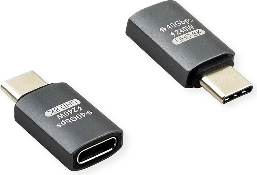 Adapter USB-C ROLINE 12.03.2931, USB4 40Gbps, 240W, argjendtë