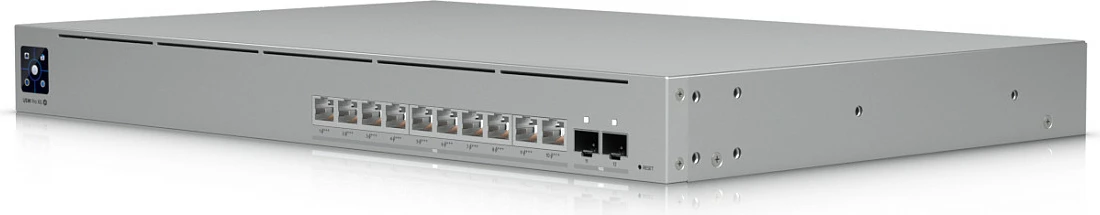 Switch rrjeti Ubiquiti USW-Pro-XG-10-PoE, 10x 10G RJ45, PoE+++ 400W, Rack 1U, gri