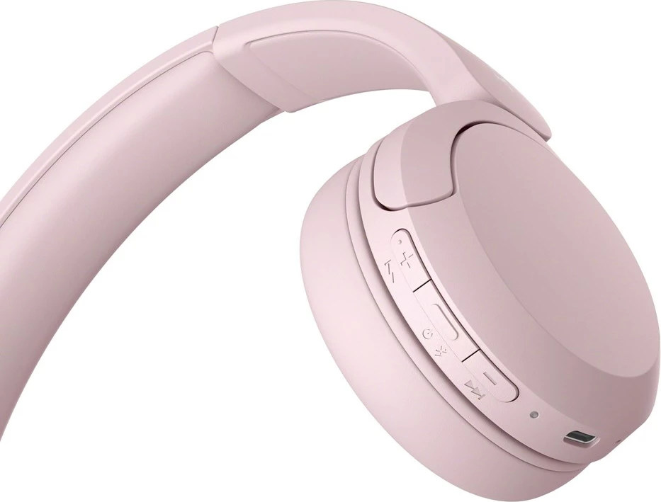 Kufje Sony WHCH520P.CE7 wireless, USB-C, rozë