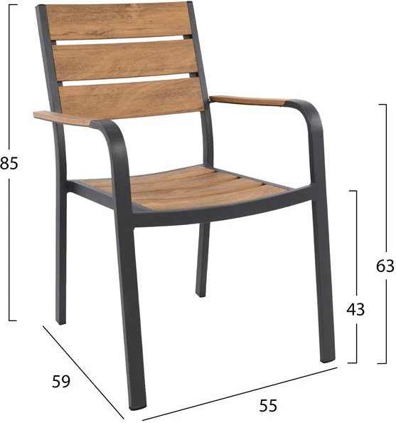 Set kopshti tavolinë & karrige FH5240.02, 7 pjesë, polywood