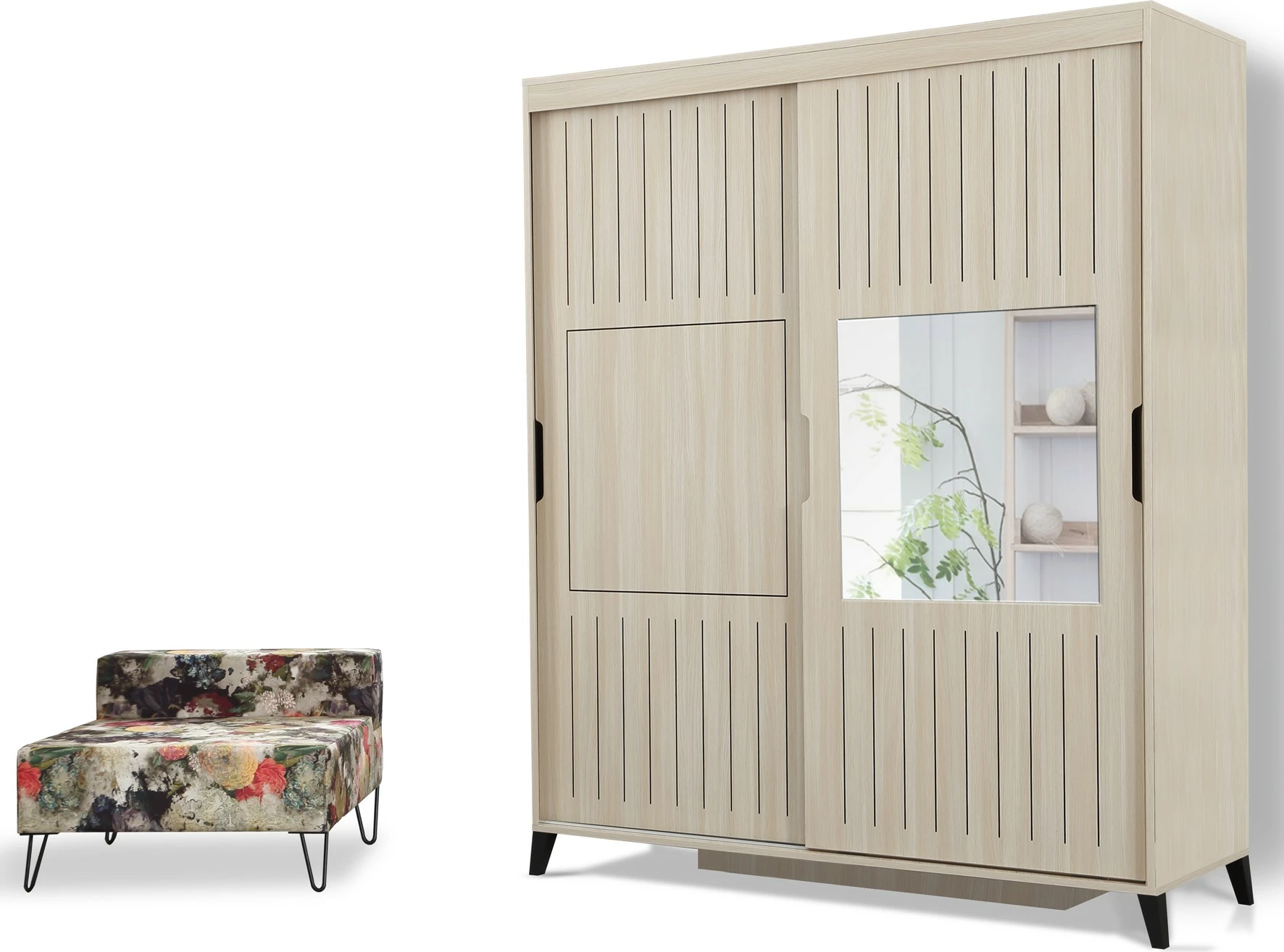 Dollap rrobash Skye Decor, ngjyrë lisi, Pasific Home Fuga 160