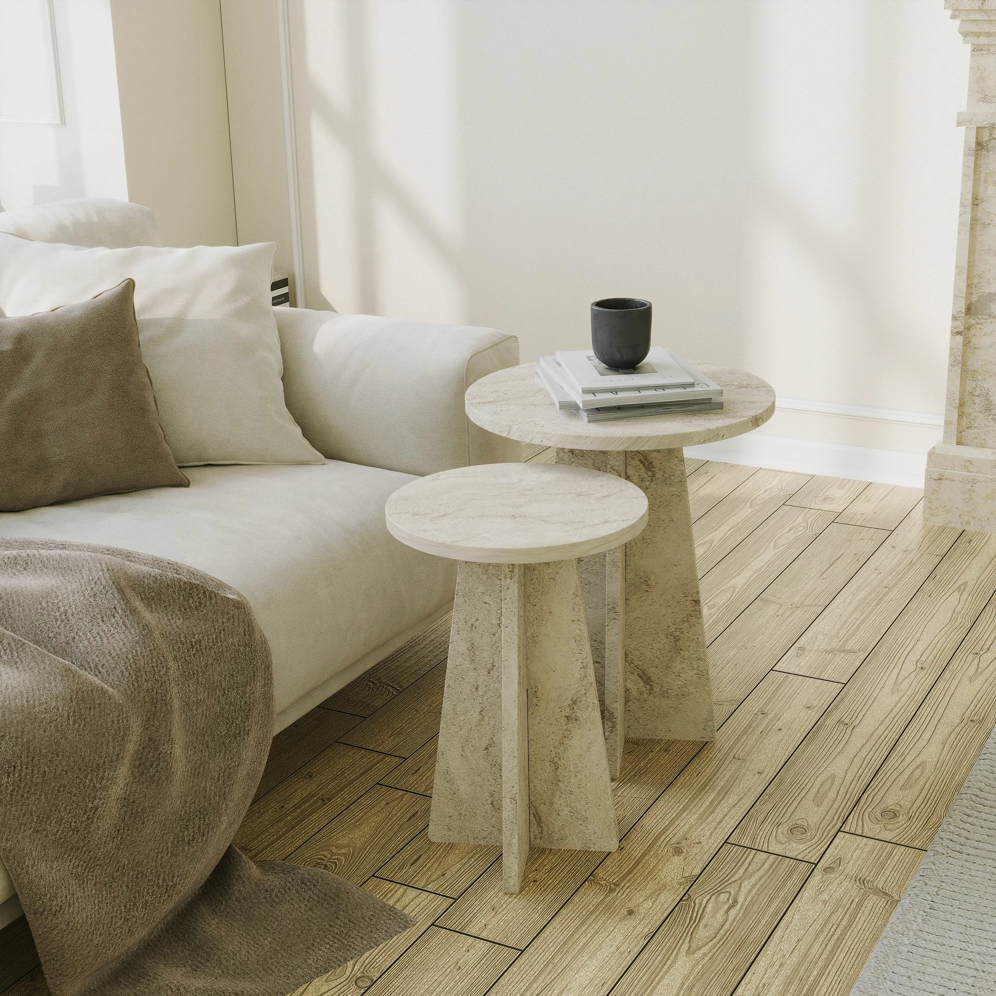 Set tavolinash kafeje Skye Decor, Mushroom 2