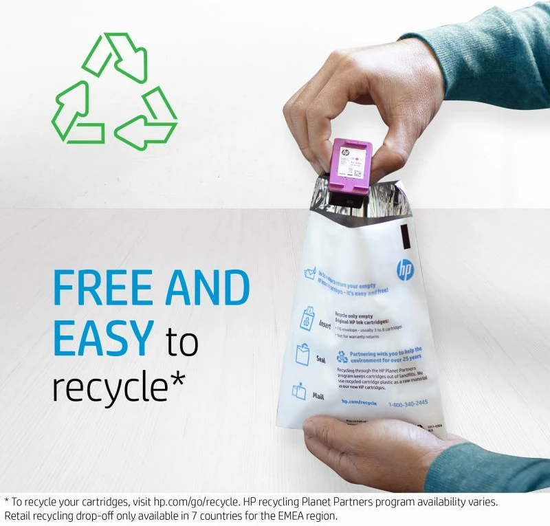 Kartrixh bojë, HP, 980 D8J09A, bojë pigmenti, e verdhë