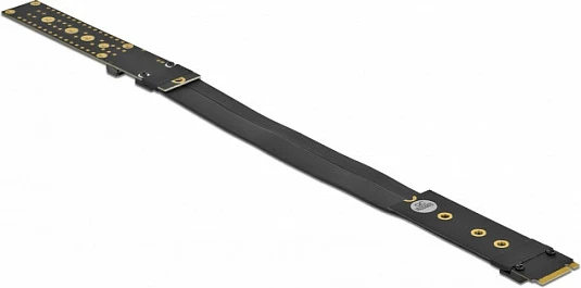 Kartë riser DeLOCK M.2 Key M, zgjatues NVMe, kabllo 20 cm, e zezë