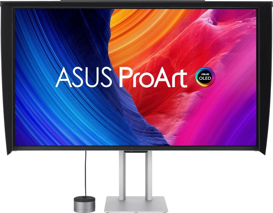 Monitor Asus ProArt PA32UCDMR-K 31.5\" 4K UHD 240Hz QD-OLED HDMI USB-C Thunderbolt 4, zi/argjend