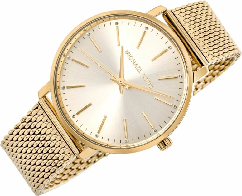Orë dore femrash Michael Kors Pyper MK4339, e artë, me kuti